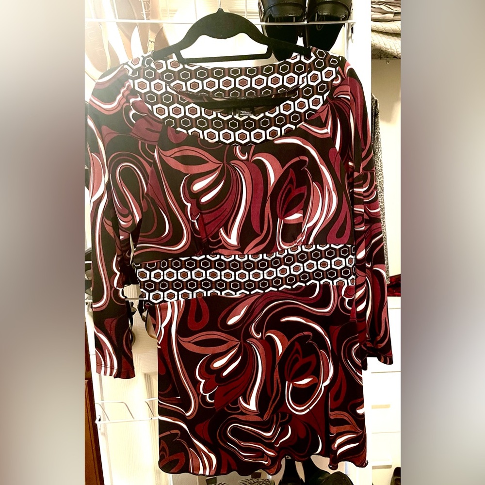 Women’s New Directions Tunic Top Blouse, Size L